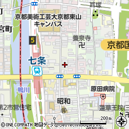 京都府京都市東山区下堀詰町240周辺の地図