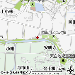 愛知県知多郡東浦町森岡亀井戸周辺の地図