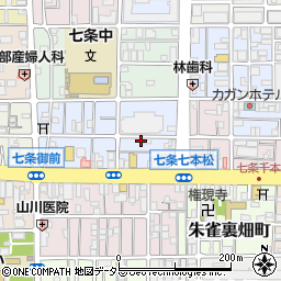 京都府京都市下京区西七条北東野町105周辺の地図