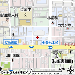 京都府京都市下京区西七条北東野町106周辺の地図