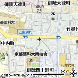 トヨタレンタリース京都山科店周辺の地図