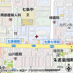 京都府京都市下京区西七条北東野町107周辺の地図