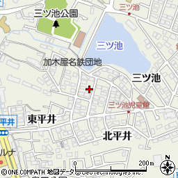 愛知県東海市加木屋町三ツ池60周辺の地図