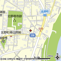 愛知県岡崎市北野町東山103-4周辺の地図