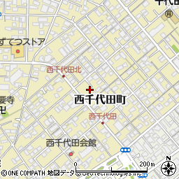 静岡県静岡市葵区西千代田町周辺の地図