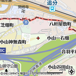 京都府京都市山科区髭茶屋桃燈町周辺の地図