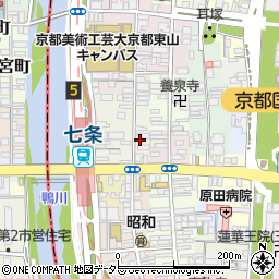 京都府京都市東山区下堀詰町242周辺の地図