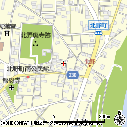 愛知県岡崎市北野町東山146-4周辺の地図