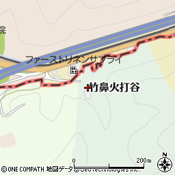 京都府京都市山科区竹鼻火打谷周辺の地図