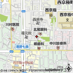 京都府京都市右京区西京極北裏町32周辺の地図