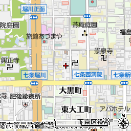 京都府京都市下京区文覚町周辺の地図