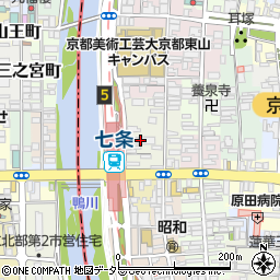 京都府京都市東山区下堀詰町周辺の地図