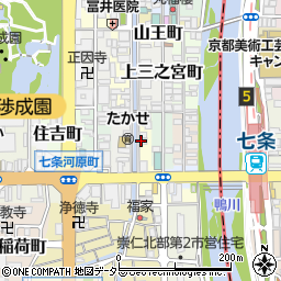 京都府京都市下京区大宮町周辺の地図
