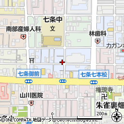 京都府京都市下京区西七条北東野町89周辺の地図