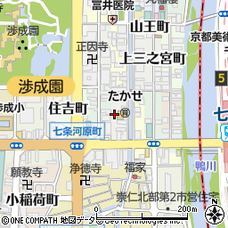 京都府京都市下京区新日吉町135-17周辺の地図