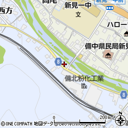 岡山県新見市西方735周辺の地図