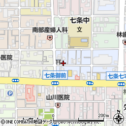 京都府京都市下京区西七条北東野町43周辺の地図