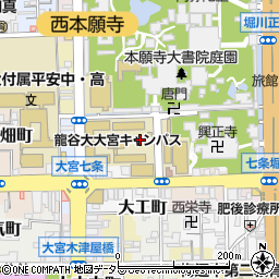 龍谷大学大宮診療所周辺の地図