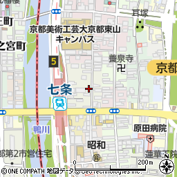 京都府京都市東山区下堀詰町246周辺の地図