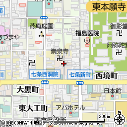 京都府京都市下京区竹屋町周辺の地図