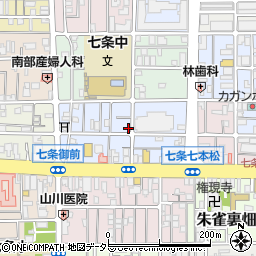 京都府京都市下京区西七条北東野町88周辺の地図