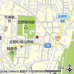 愛知県岡崎市北野町東山141周辺の地図