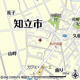 愛知県知立市八ツ田町山畔周辺の地図