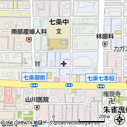 京都府京都市下京区西七条北東野町70周辺の地図