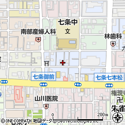京都府京都市下京区西七条北東野町58周辺の地図