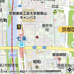 京都府京都市東山区下堀詰町250周辺の地図