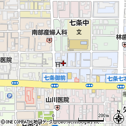 京都府京都市下京区西七条北東野町45周辺の地図