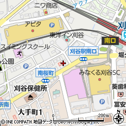 コメダ珈琲刈谷駅南口店周辺の地図