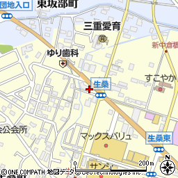 三重県四日市市生桑町24周辺の地図