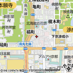 京都府京都市下京区粉川町周辺の地図