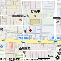 京都府京都市下京区西七条北東野町54周辺の地図