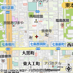京都府京都市下京区福本町周辺の地図