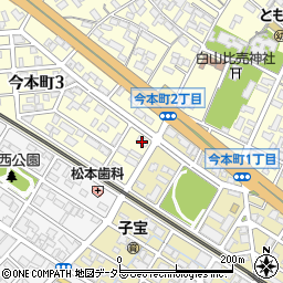 中日新聞　今村専売所周辺の地図