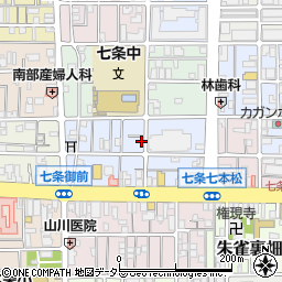 京都府京都市下京区西七条北東野町86周辺の地図