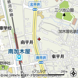 愛知県東海市加木屋町北平井36周辺の地図
