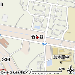 愛知県東海市養父町竹ケ谷周辺の地図