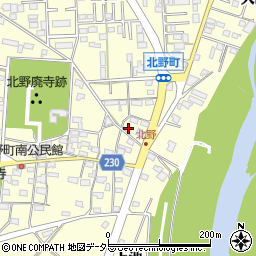 愛知県岡崎市北野町東山59周辺の地図