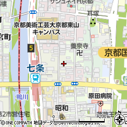 京都府京都市東山区下堀詰町248周辺の地図