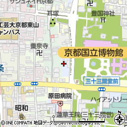 京都府京都市東山区大和大路二丁目周辺の地図