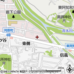 愛知県岡崎市河原町17周辺の地図