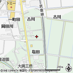愛知県知多郡東浦町緒川塩田35周辺の地図