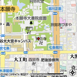 京都府京都市下京区花園町周辺の地図