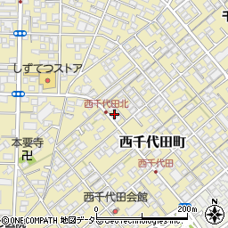 静岡県静岡市葵区西千代田町21周辺の地図
