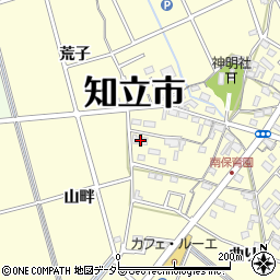 愛知県知立市八ツ田町周辺の地図