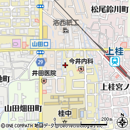 京都府京都市西京区上桂森上町22周辺の地図