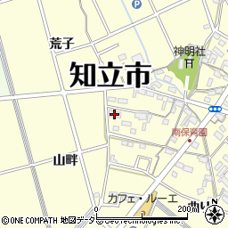 愛知県知立市八ツ田町周辺の地図